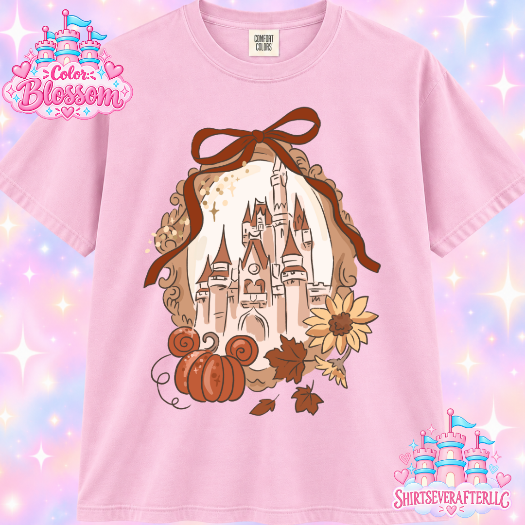 Fall Castle Pumpkin Shirt