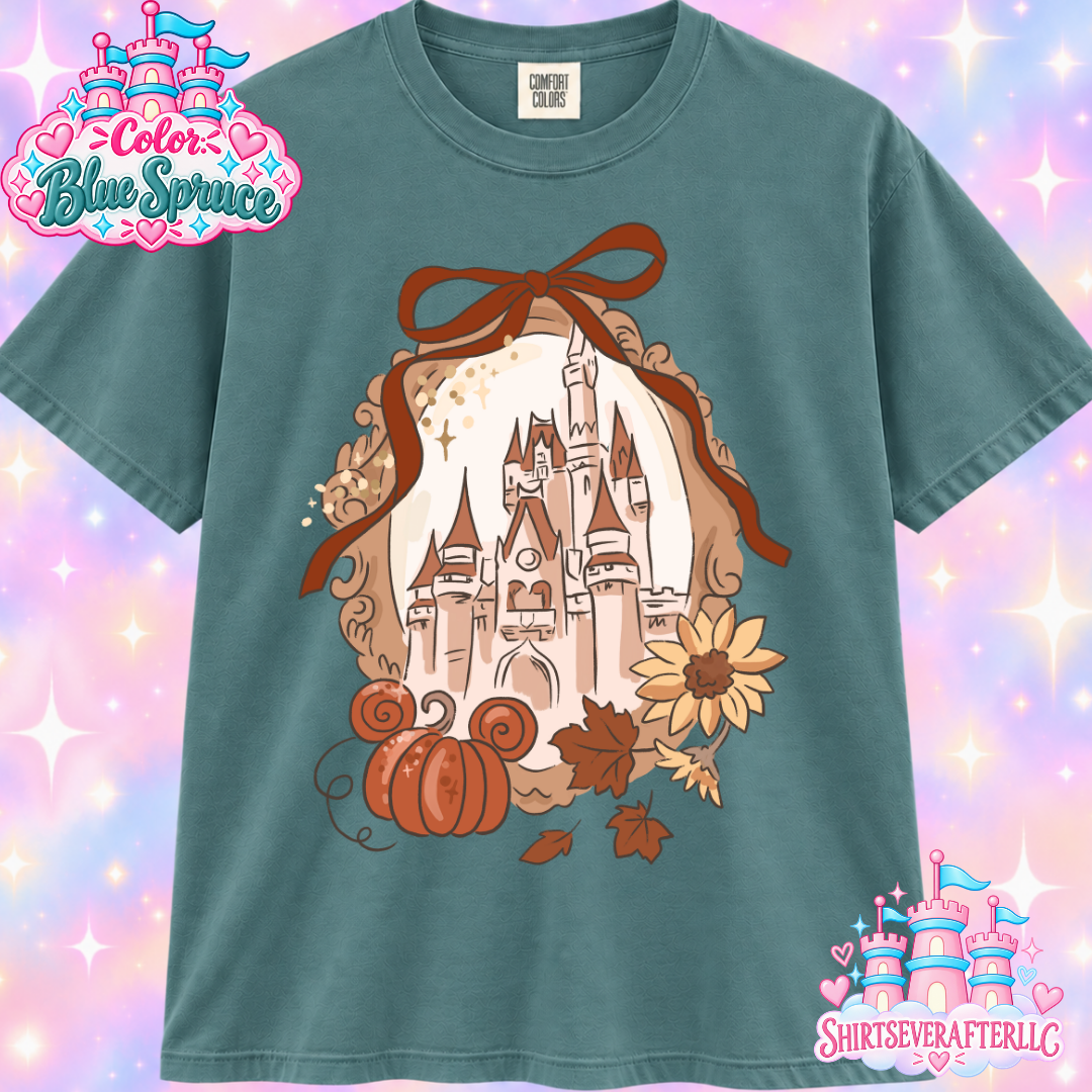 Fall Castle Pumpkin Shirt