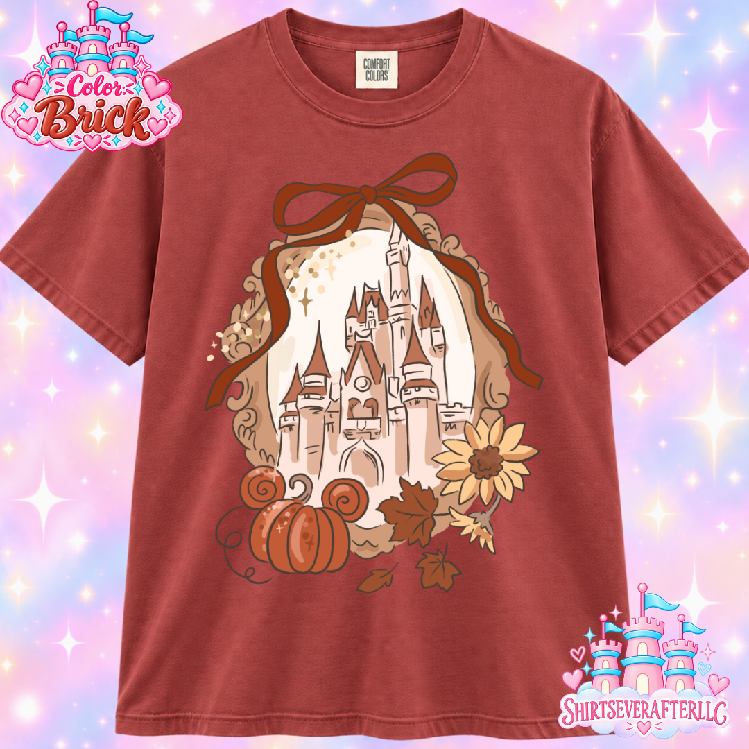 Fall Castle Pumpkin Shirt