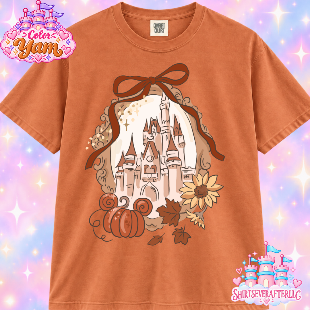 Fall Castle Pumpkin Shirt