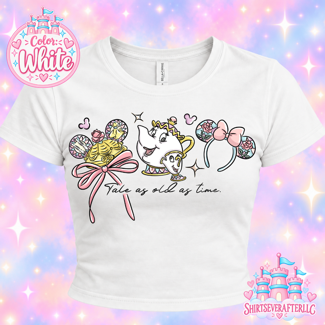 Teacup, Headband Baby Tee