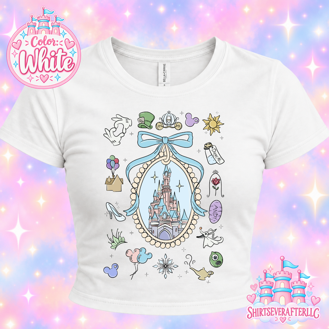 Fl Doodle Castle Baby Tee
