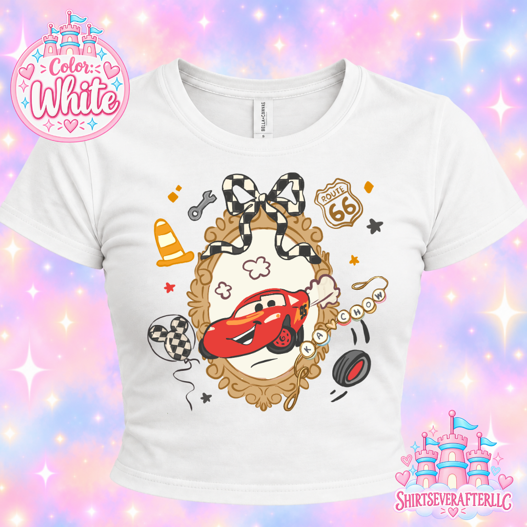 Cars Bow Baby Tee