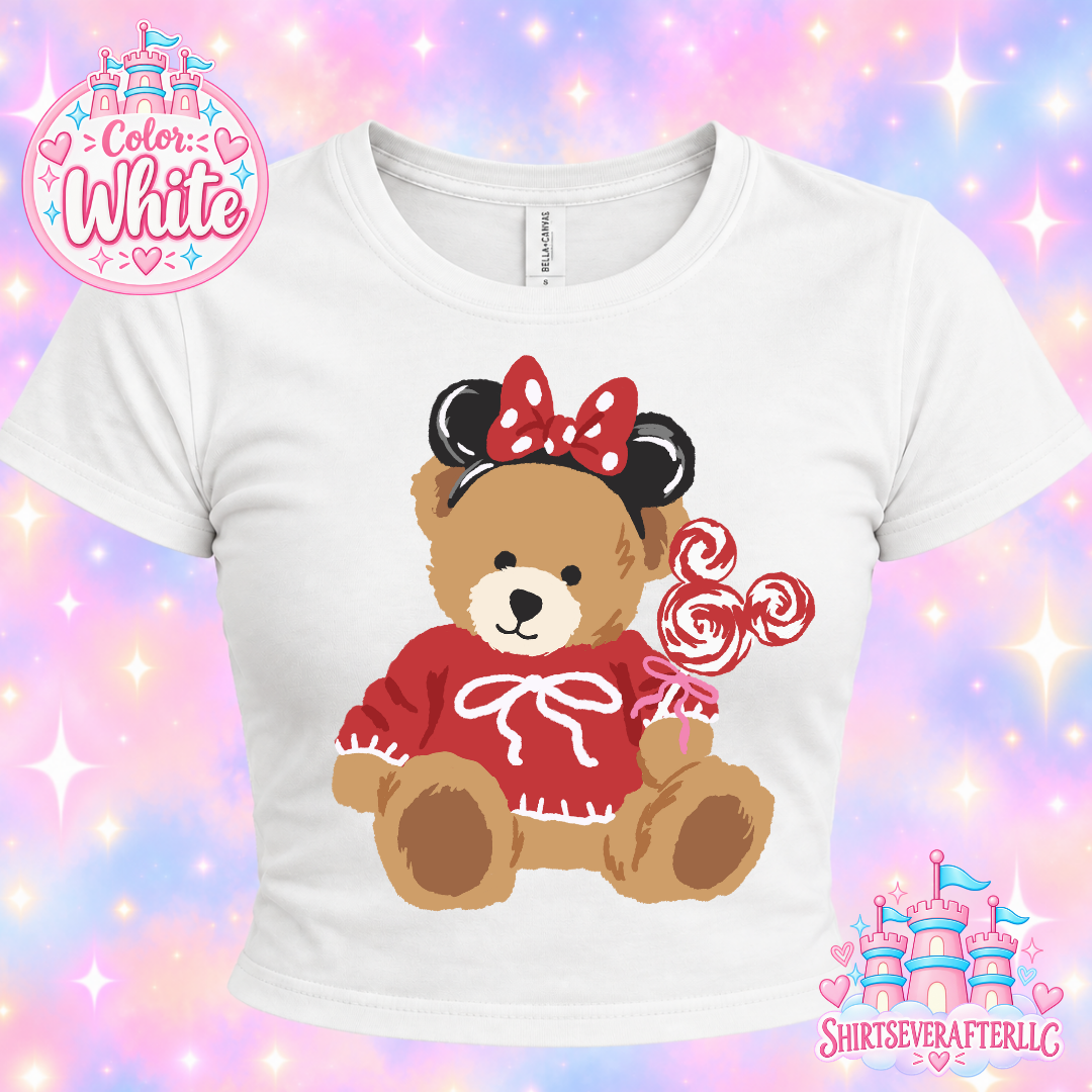 Mouse Teddy Bear Baby Tee