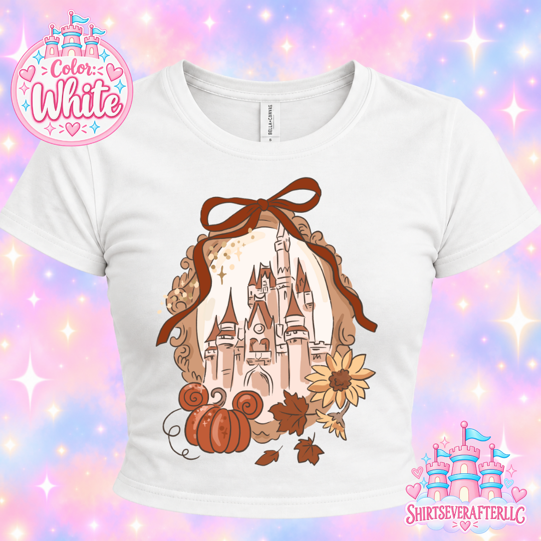 Fall Castle Pumpkin Baby Tee