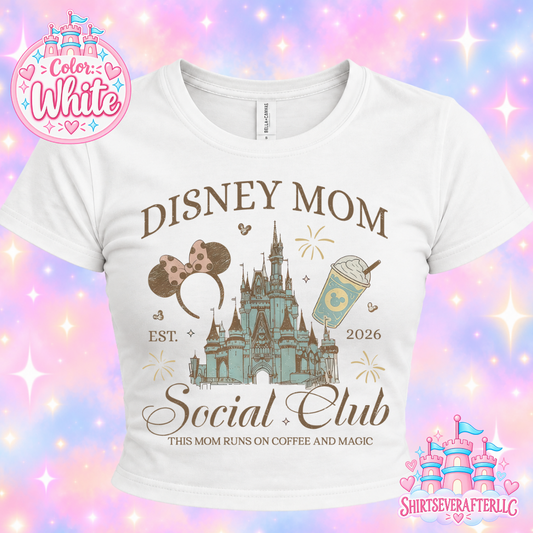Mom Social Club Castle Baby Tee