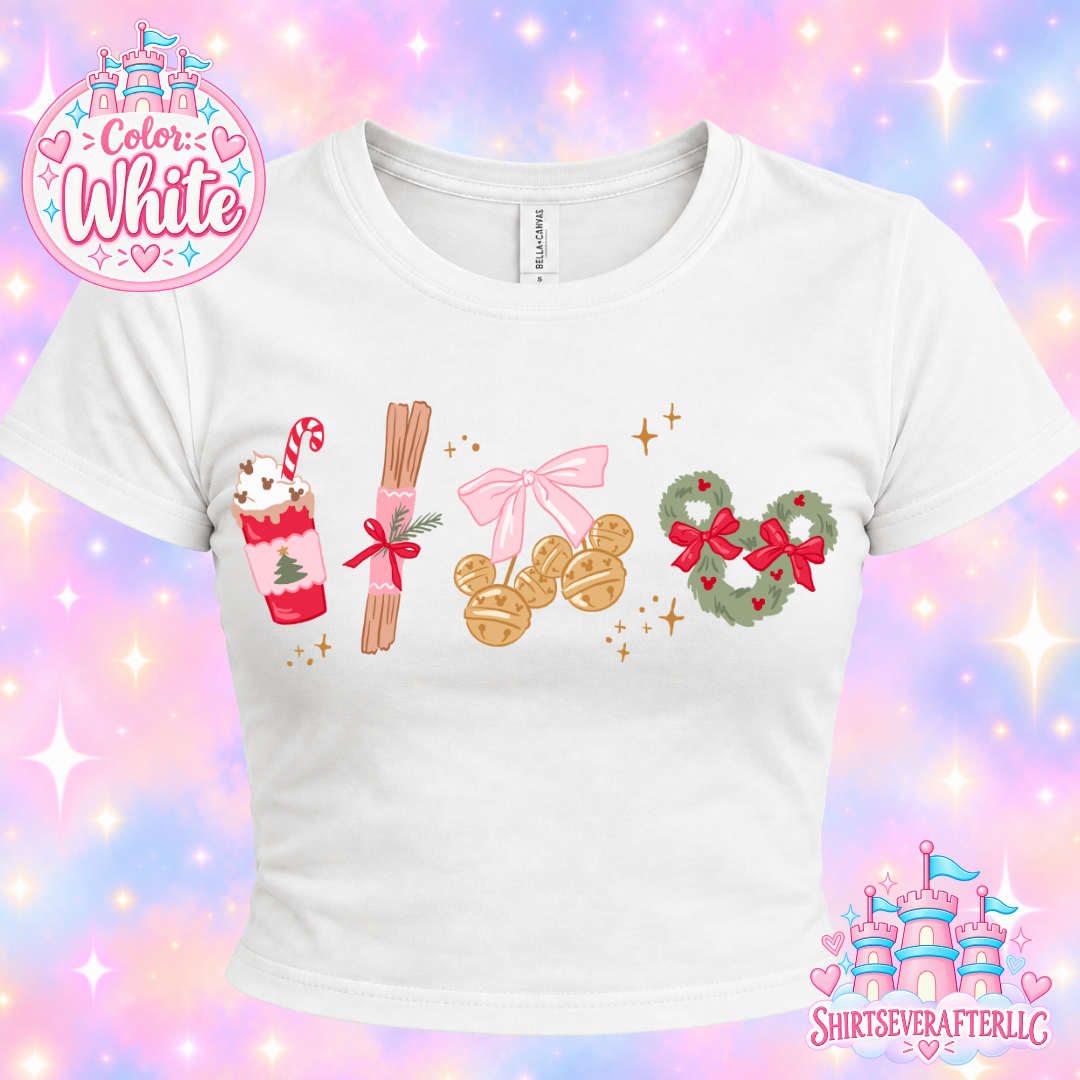 Girly Christmas Baby Tee