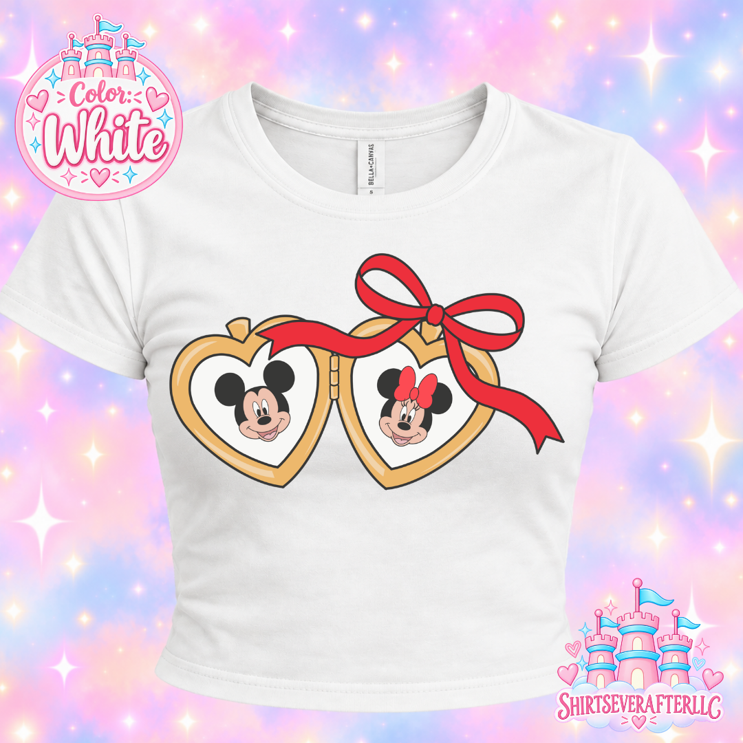 Lovers Locket RED Baby Tee