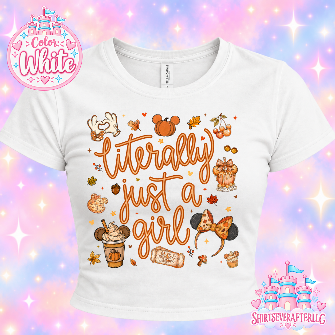 Just A Girl Fall Baby Tee