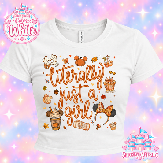 Just A Girl Fall Baby Tee