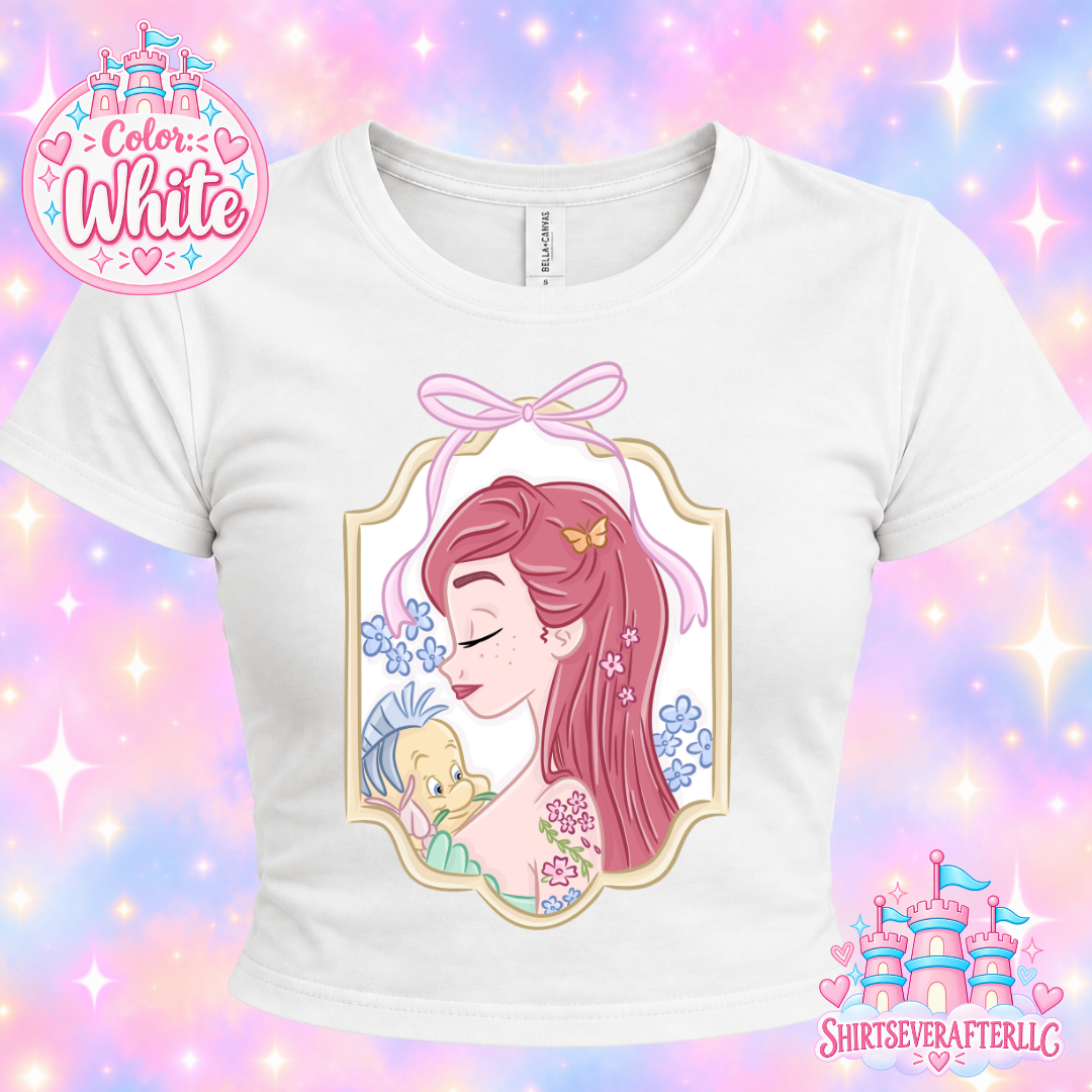 Mermaid Bow Baby Tee