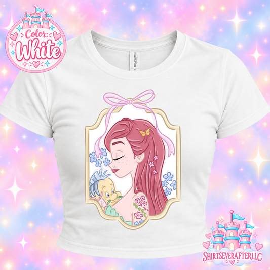 Mermaid Bow Baby Tee