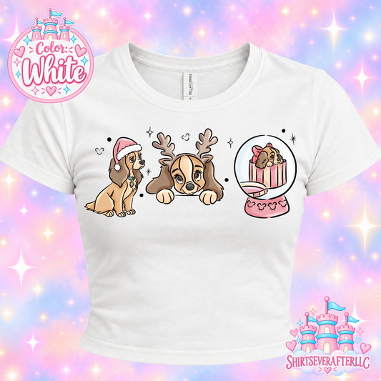 Lady Christmas Baby Tee