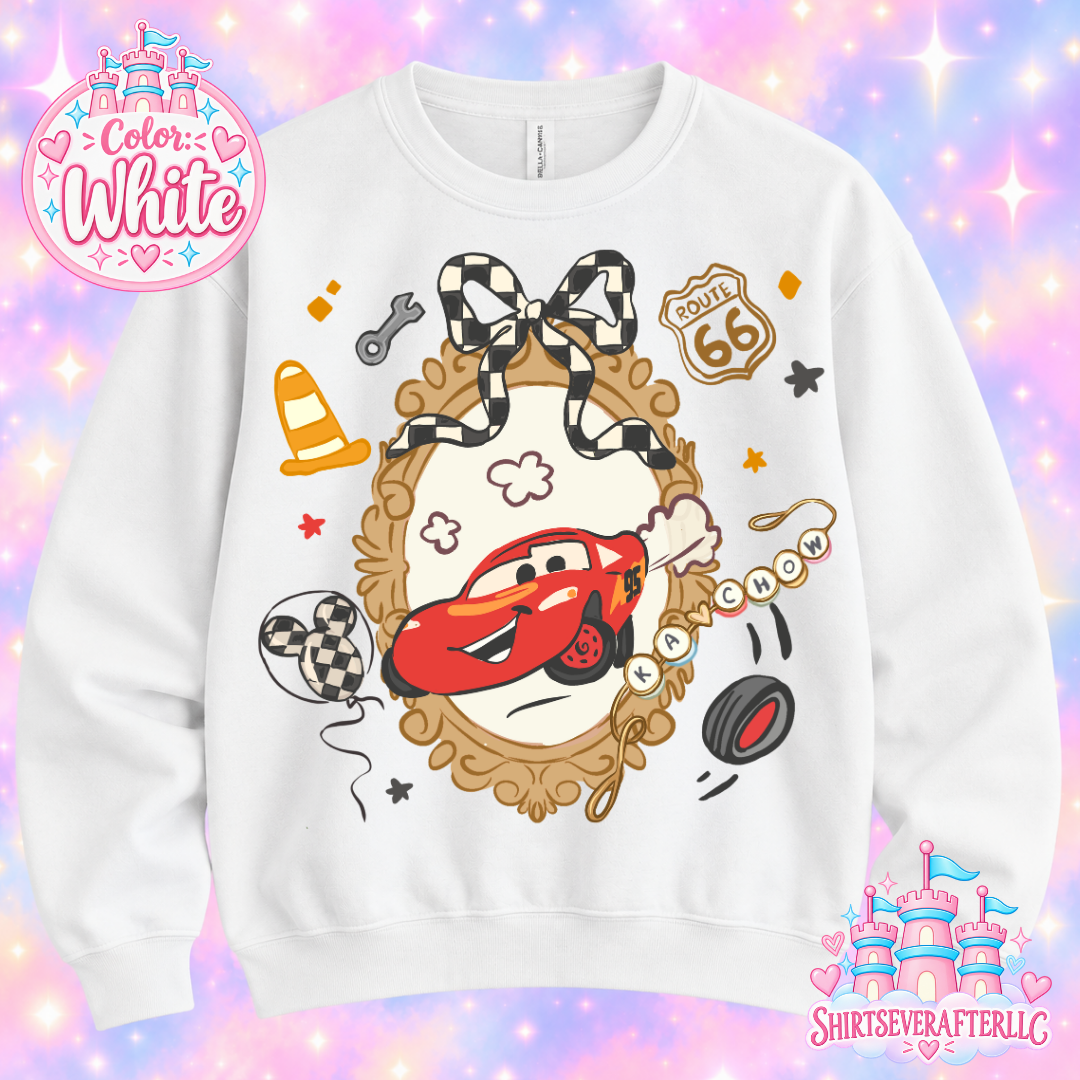 Cars Bow Sweater