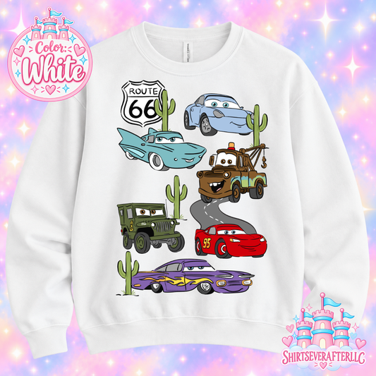 Cars Route Sweater