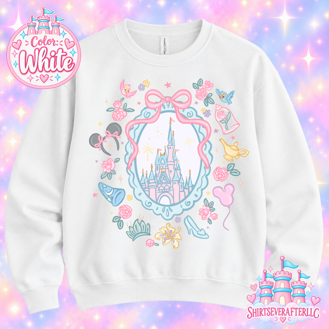 Princess Doodle Castle Sweater