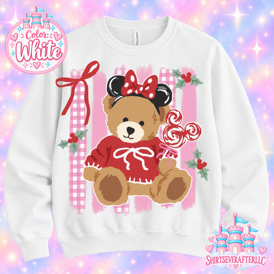 Christmas Mouse Teddy Bear Sweater