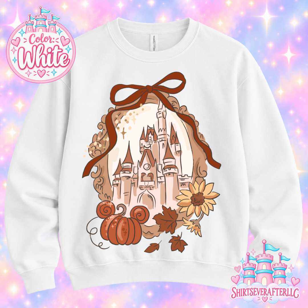 Fall Castle Pumpkin Sweater