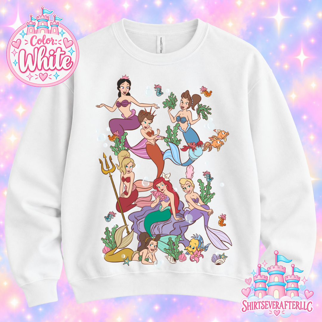 Mermaid Princess Sisters Sweater
