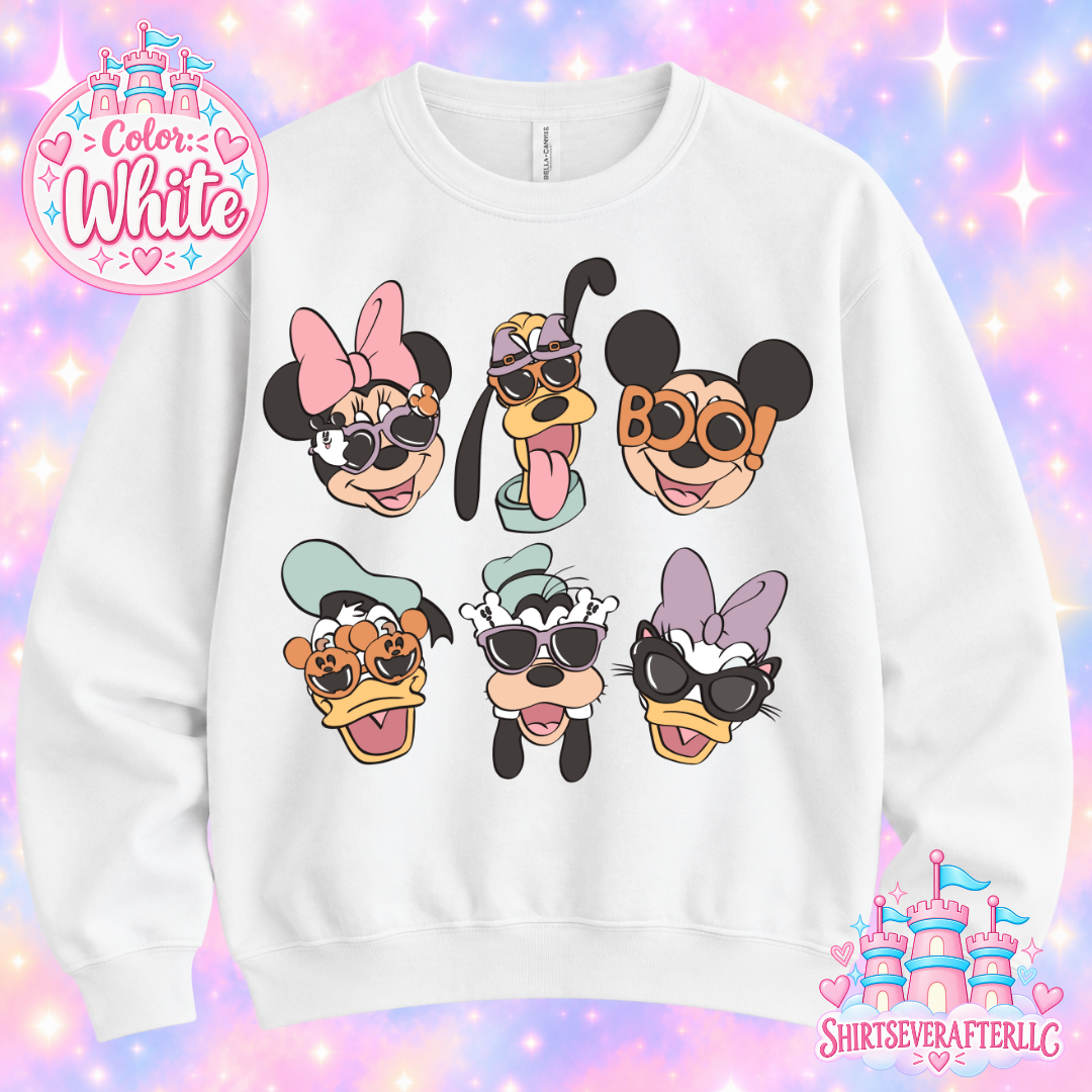Halloween Mouse Sunglasses Sweater