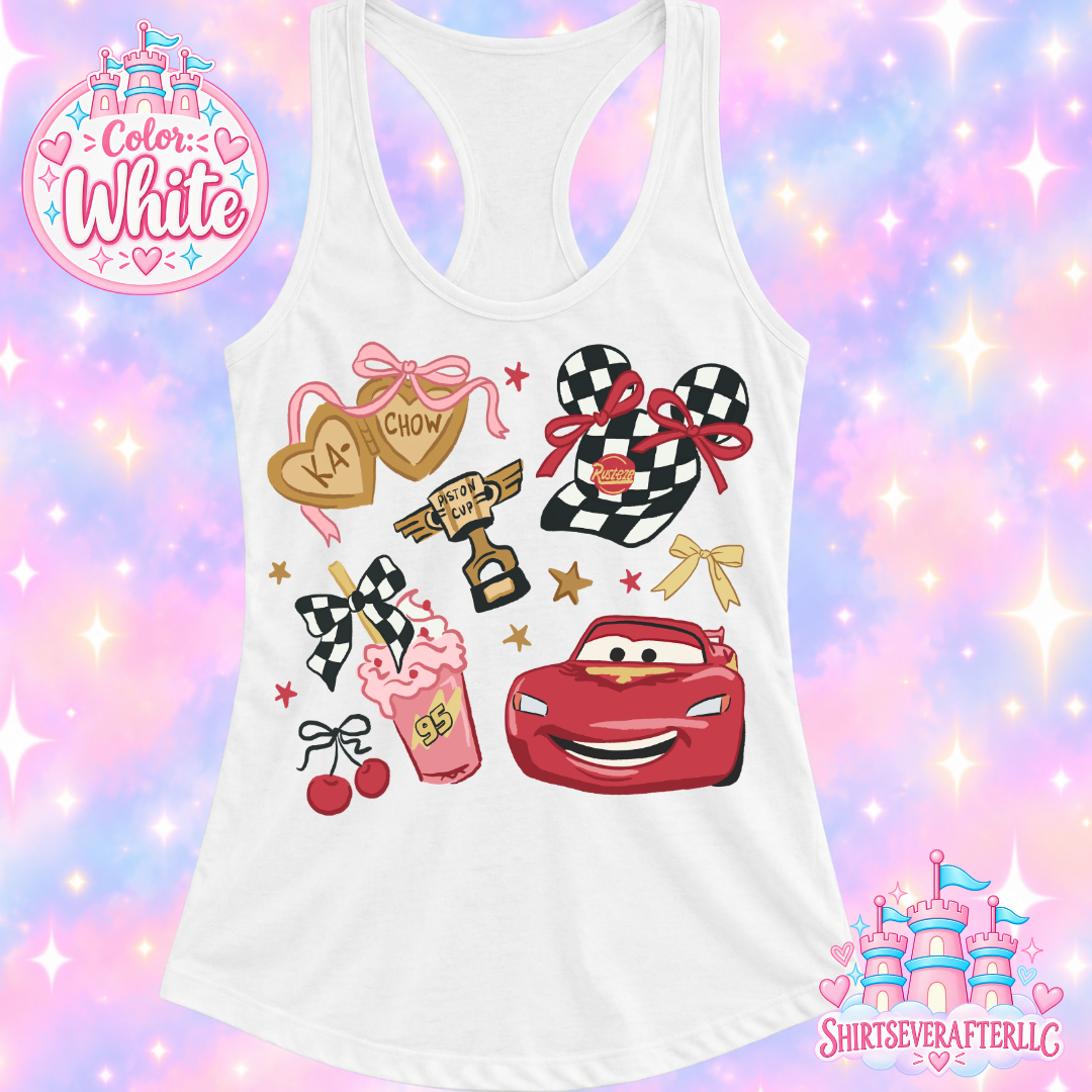 Cars Coquette Tank