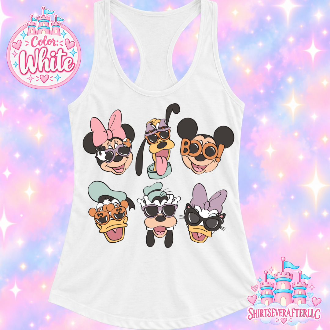 Halloween Mouse Sunglasses Tank
