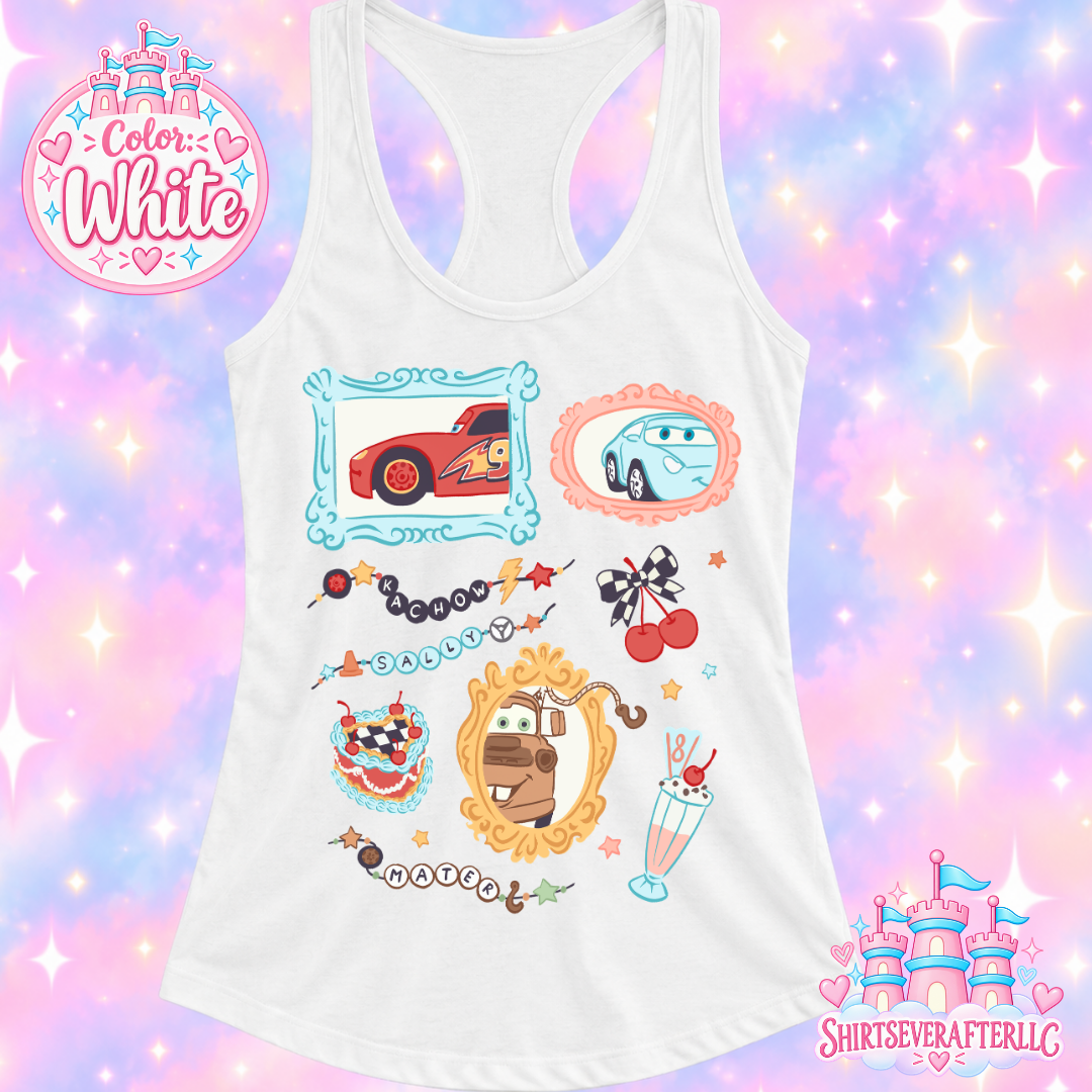 Cars Beaded Tank