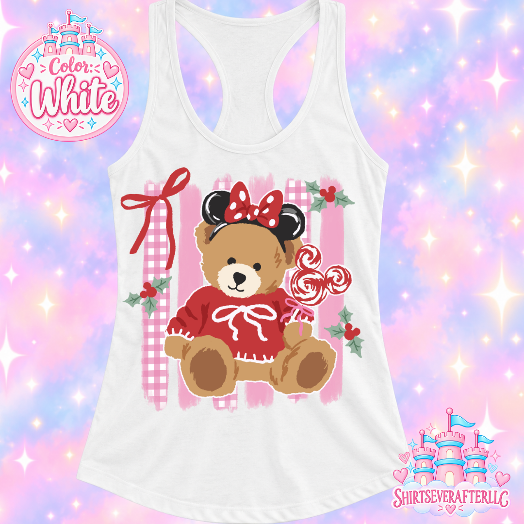 Christmas Mouse Teddy Bear Tank