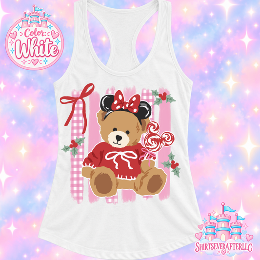 Christmas Mouse Teddy Bear Tank