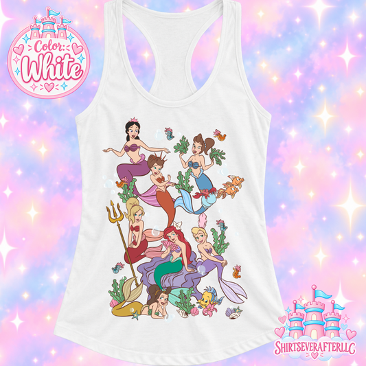 Mermaid Princess Sisters Tank