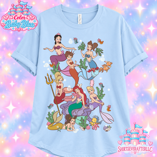 Mermaid Princess Sisters Shirt