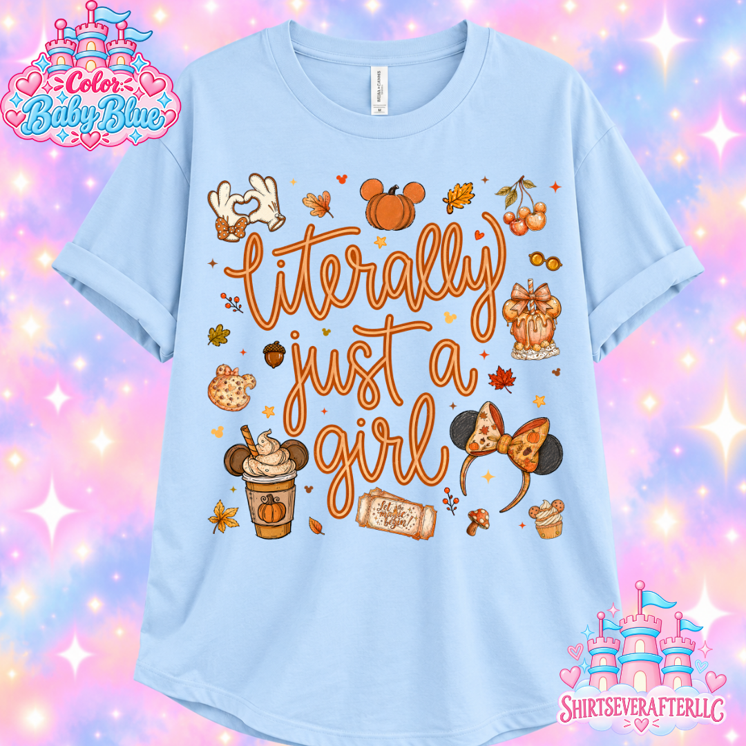Just A Girl Fall Shirt