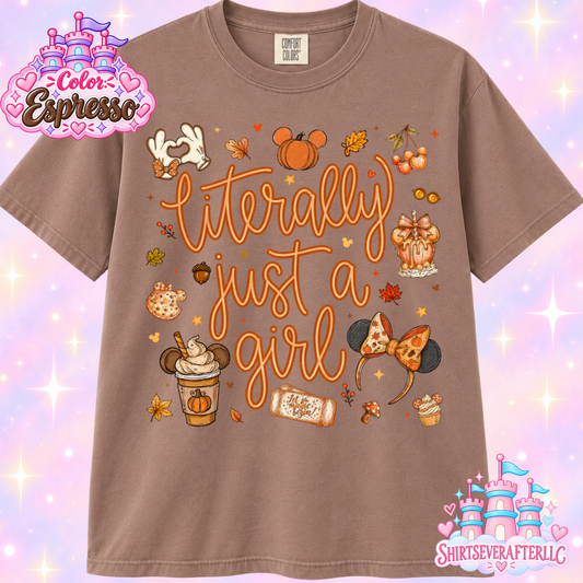 Just A Girl Fall Shirt