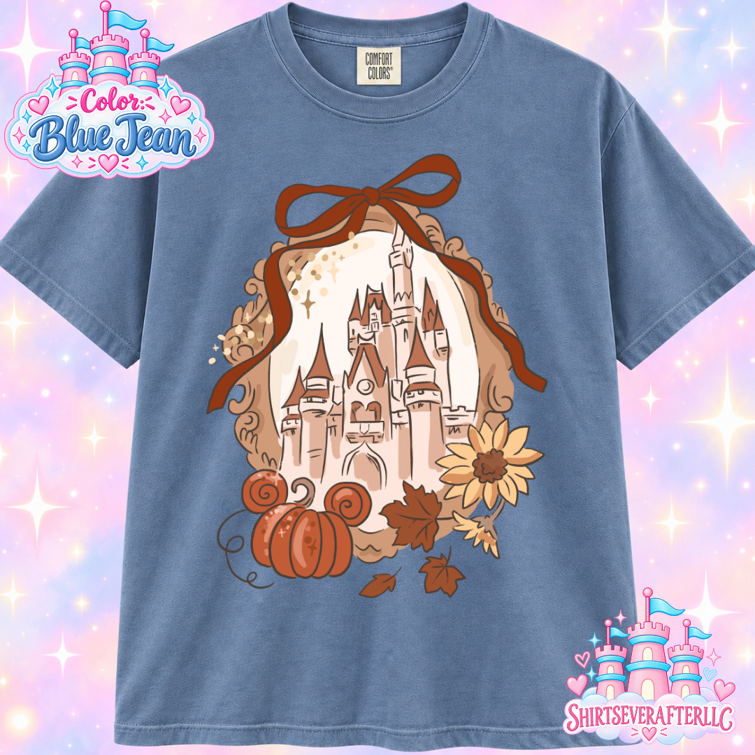 Fall Castle Pumpkin Shirt
